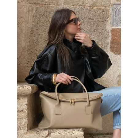 LOUISE TORTORA - Borsa a mano in vera pelle