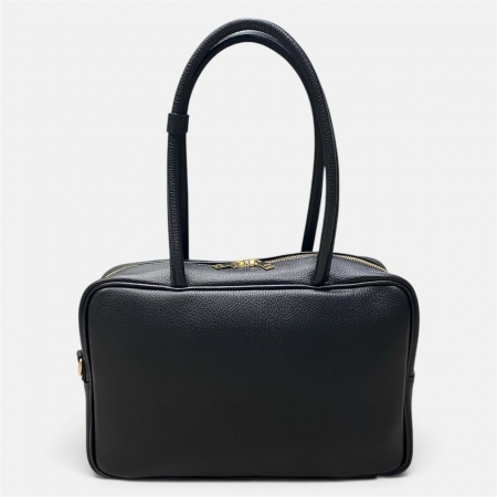 HARPER NERA - Borsa a spalla in vera pelle nera
